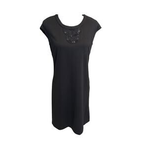 Women’s Dana Buchanan Black Beaded Dress. Size Small
